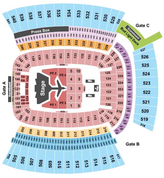 Acrisure Stadium Morgan Wallen Seating Chart